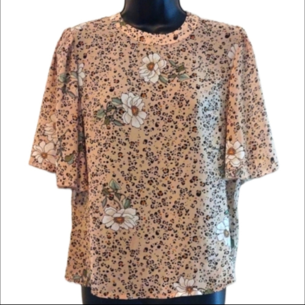 SHEIN floral blouse size small